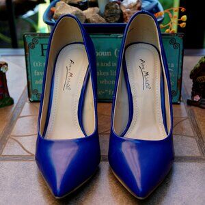 ANNE MICHELLE RISEUP Royal Blue Pump Heels 7.5